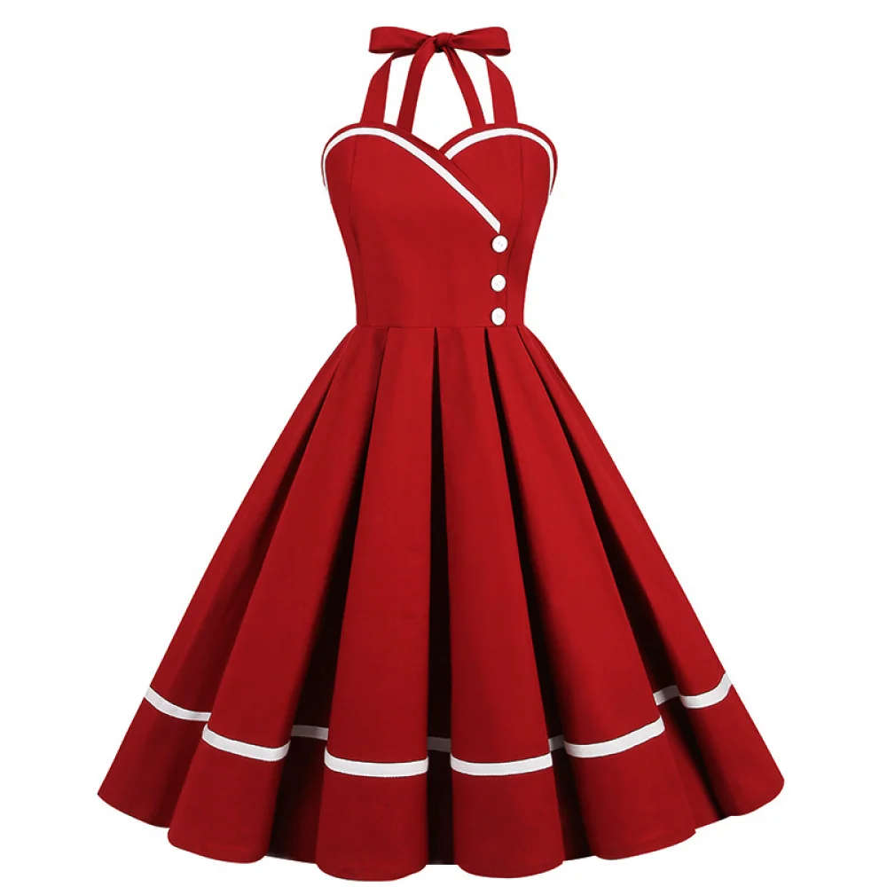 Vintage Fashion Female - Halloween 50s 60s 80s robe rétro