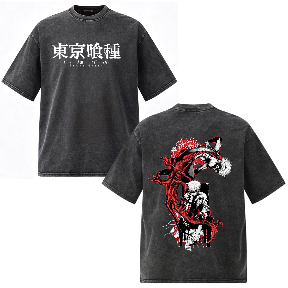 Vintage Ken Fashion - T-shirt Anime Tokyo Ghoul Ken Kaneki