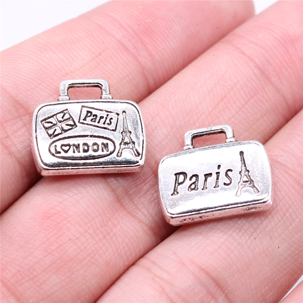 Vintage Fashion Paris - WYSIWYG 5 pièces 16x14mm couleur argent