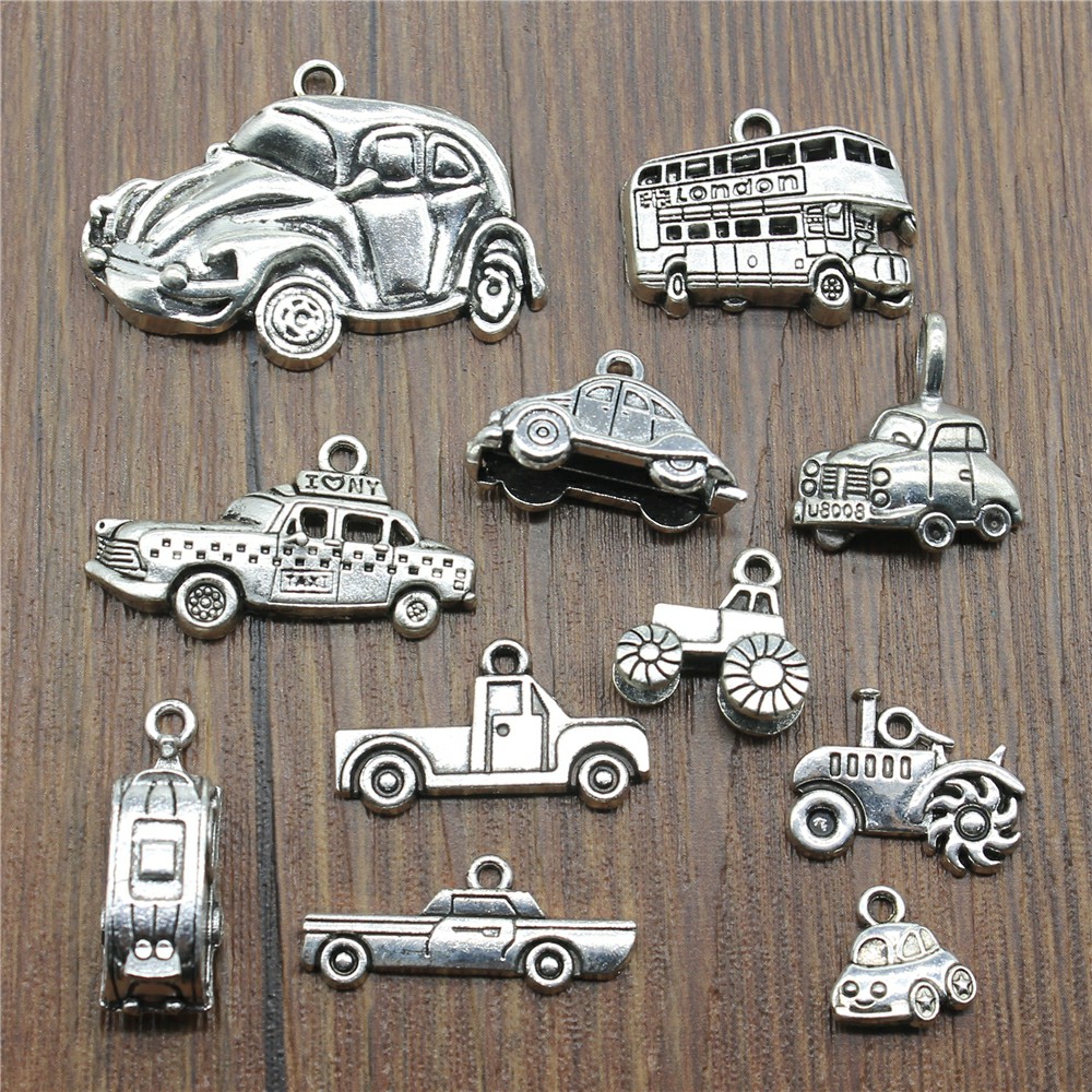 Vintage Fashion Finds - 10 pcs / lot Antique Argent