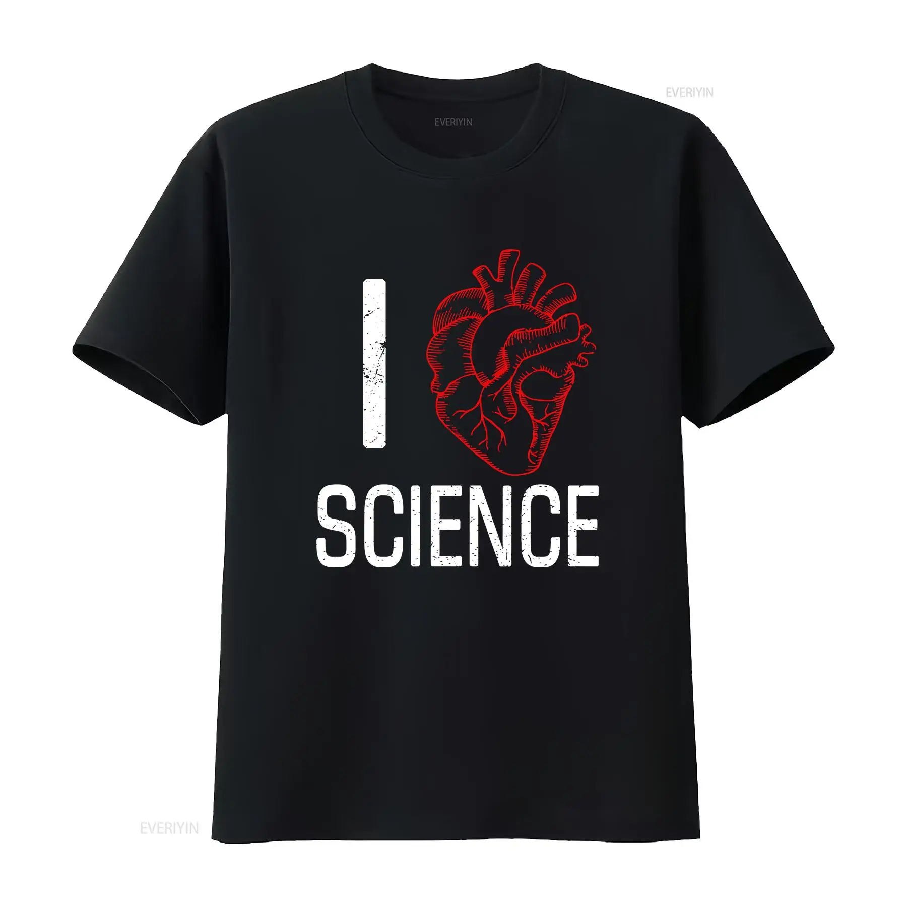 Vintage Fashion Research - T-shirt I Heart Science, vintage, lavé,
