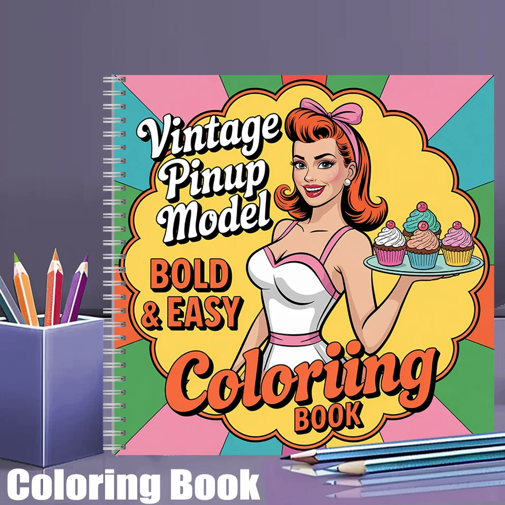 Vintage Fashion Coloring Book - Livre de coloriage vintage pour adultes,