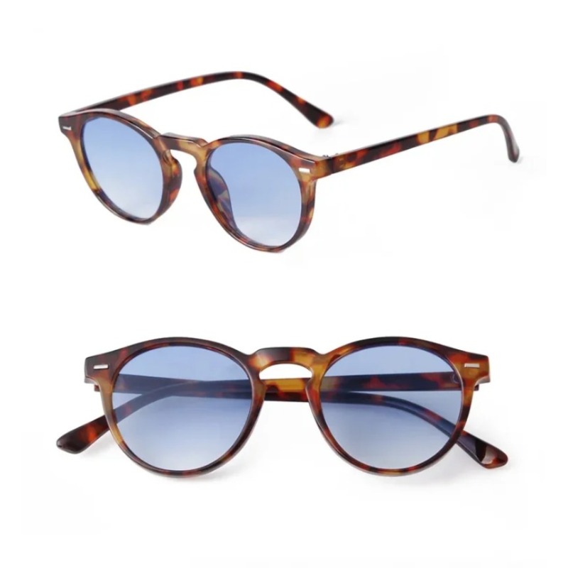 Vintage Fashion Female - Lunettes de soleil rondes vintage pour