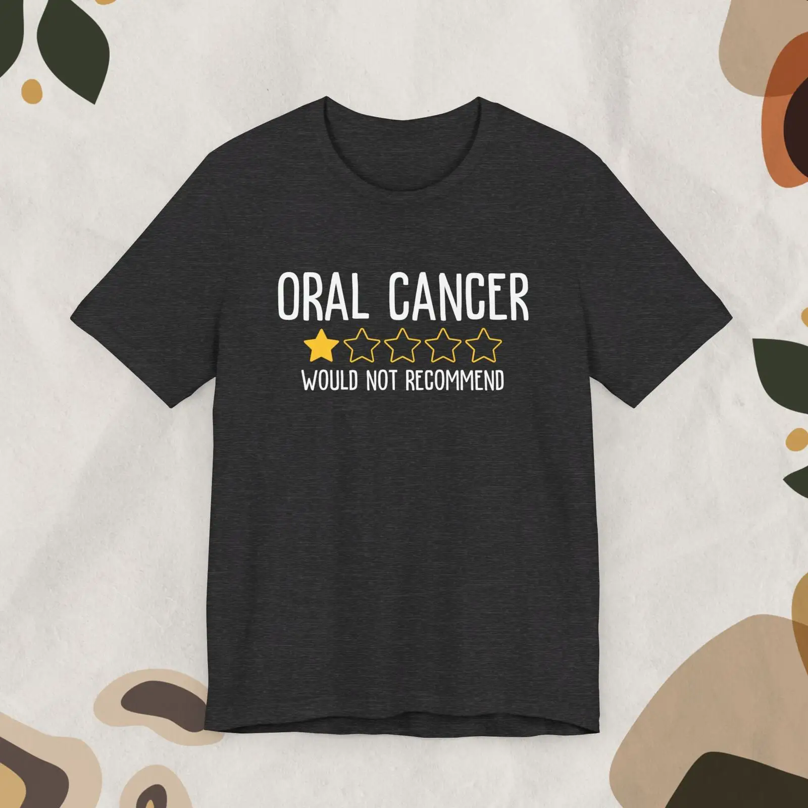 Vintage Fashion Research - T-shirt de sensibilisation au cancer buccal,