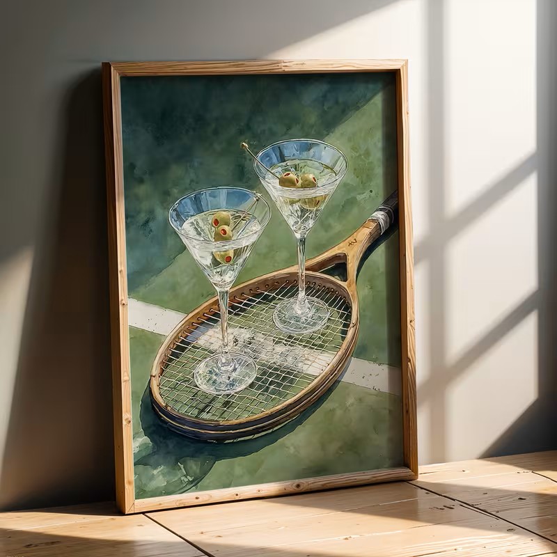 Vintage Fashion Club - Affiche vintage sur toile sur le