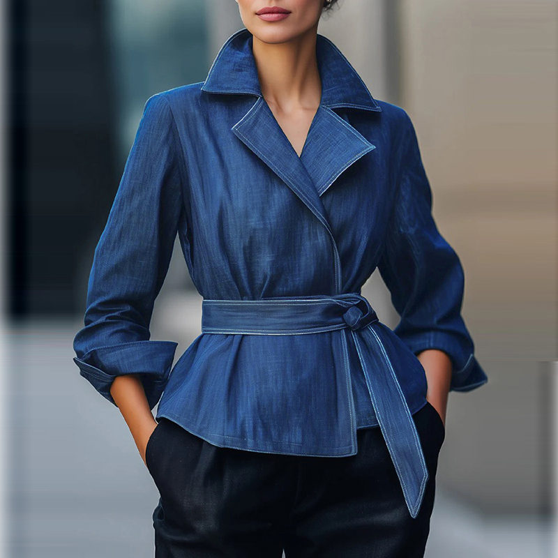 Vintage Fashion - Veste en jean tendance automne-printemps 2026