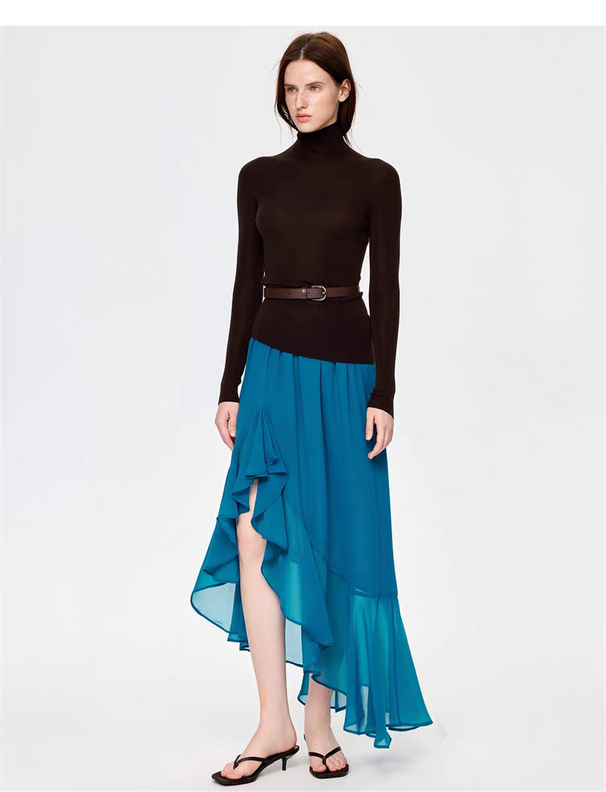 Jupes longues en mousseline de - Vintage Fashion Female avis et prix
