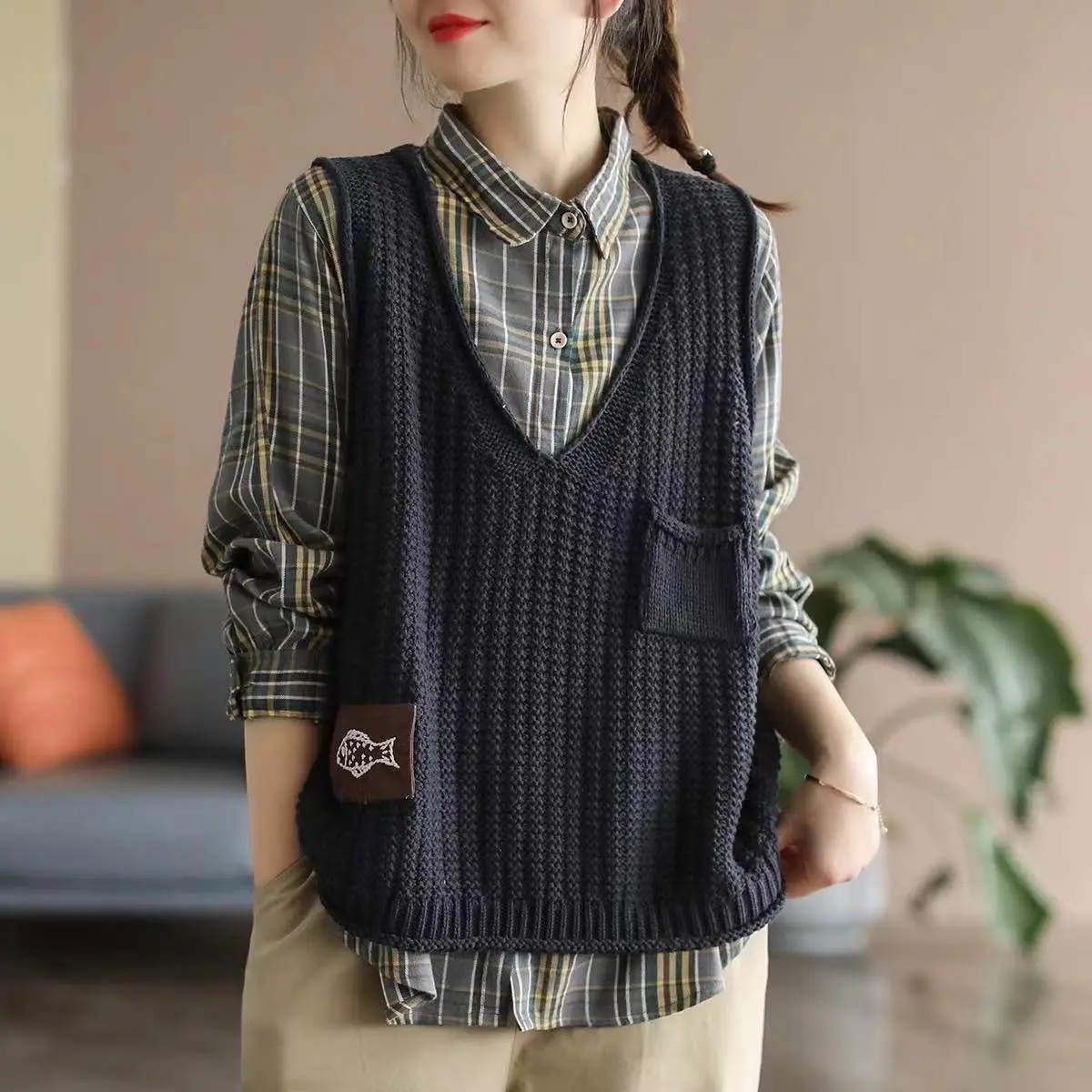 En promotion : Gilet court en  - Vintage Fashion Trends 2026 avis et prix