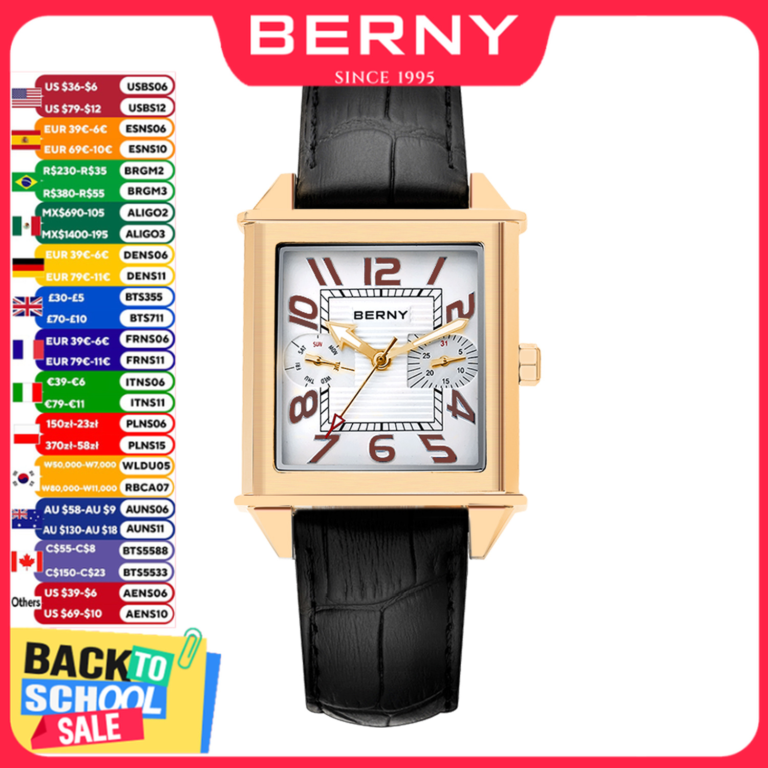 Montre à quartz BERNY 6P25 pou - Vintage Fashion Week avis et prix