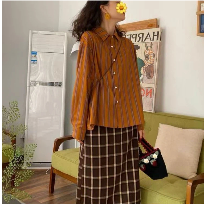Chemisier décontracté à rayure - Vintage Fashion Trends avis et prix