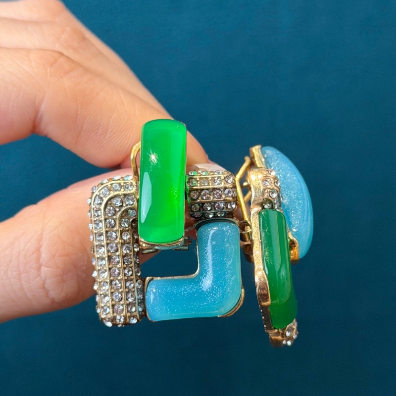 Boucles d'oreilles carrées géo - Vintage Fashion Trends 2026 avis et prix