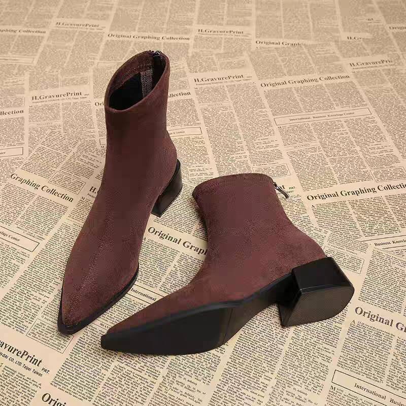 Nouvelles bottines modernes à  - Vintage Fashion Female avis et prix