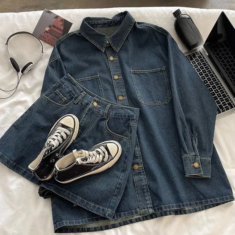 Ensemble jupe en jean Y2K : ve - Vintage Fashion avis et prix
