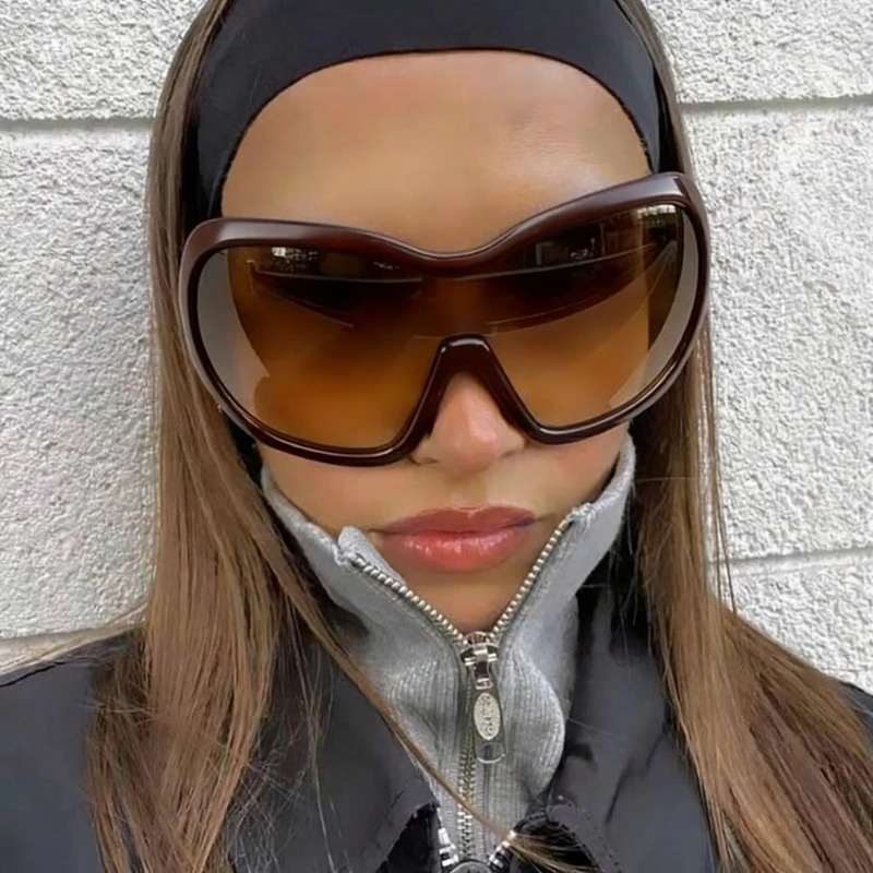 Lunettes de soleil oversize Y2 - Vintage Fashion Female avis et prix