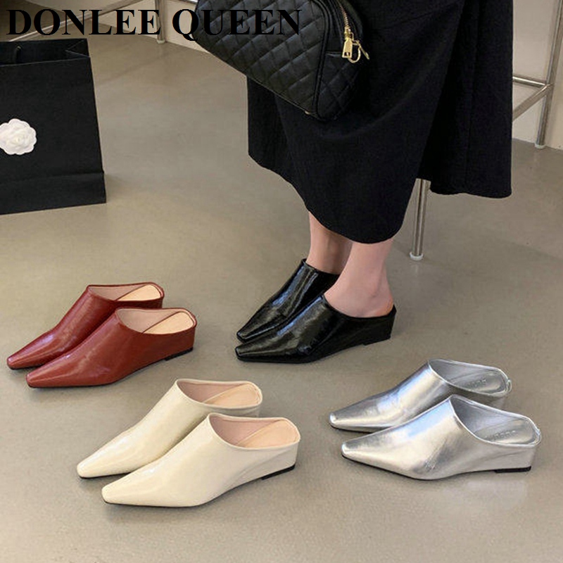 Mules à bout fermé pour femme, - Vintage Fashion Female avis et prix