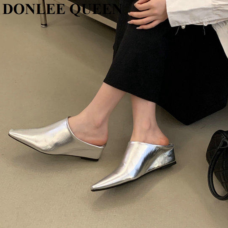 Mules à bout fermé pour femme, - Vintage Fashion Female avis et prix