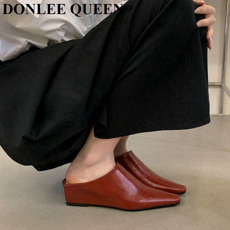 Mules à bout fermé pour femme, - Vintage Fashion Female avis et prix
