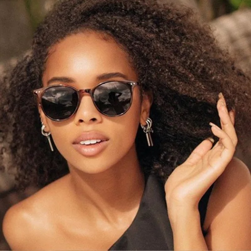 Lunettes de soleil rondes vint - Vintage Fashion Female avis et prix