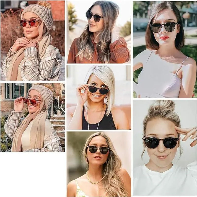 Lunettes de soleil rondes vint - Vintage Fashion Female avis et prix
